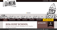 Desktop Screenshot of koasurfschool.com